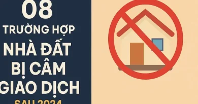 nhà đất bị cấm giao dịch
