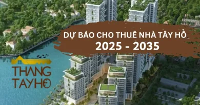 dự báo tình hình cho thuê nhà tại tây hồ 2025-2035