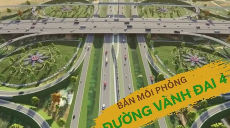 Bản mô phòng đường vành đai 4 HN