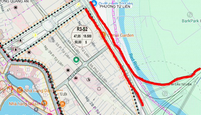 Đại lộ cảnh quan sông Hồng
