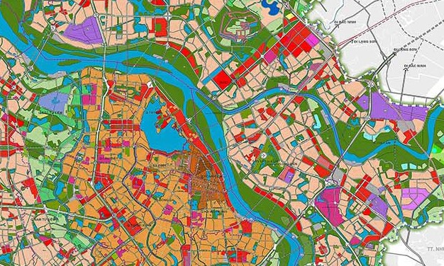 Quy hoạch sử dụng đất từ cầu Thăng Long đến Cầu Thanh Trì