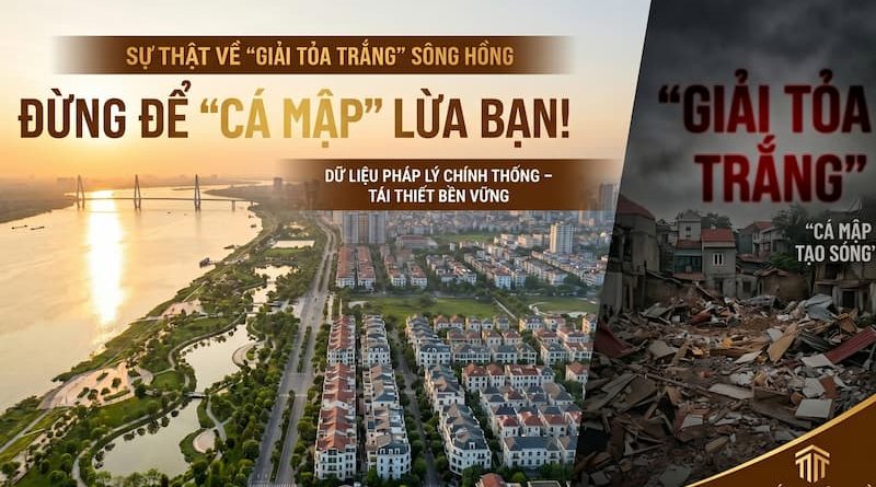 Giải tỏa trắng hai bên sông Hồng