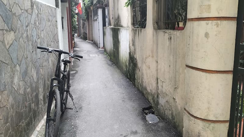 Ngõ phụ của mảnh đất đang bán tại ngõ 31 Xuân Diệu